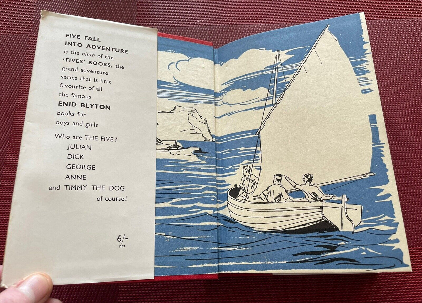 Enid Blyton : Five Fall Into Adventure : 1st Edition 1950 : VG in Dust Jacket