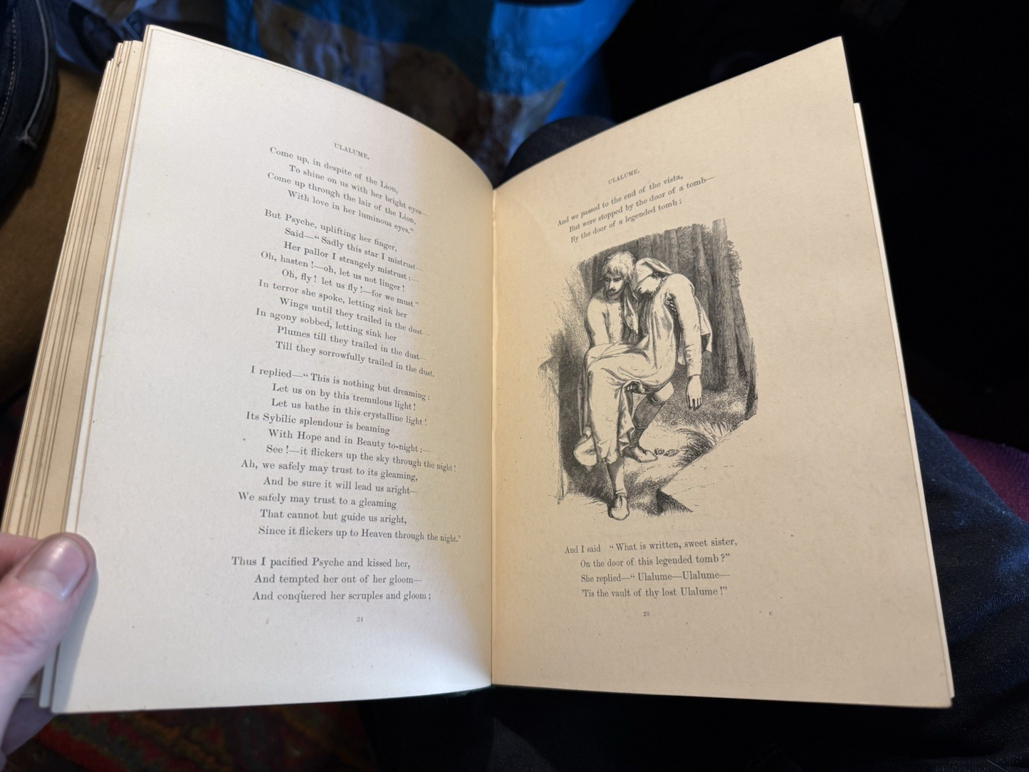 c1872 Poetical Works of Edgar Allan Poe : Illustrated Edition : Lovely Copy