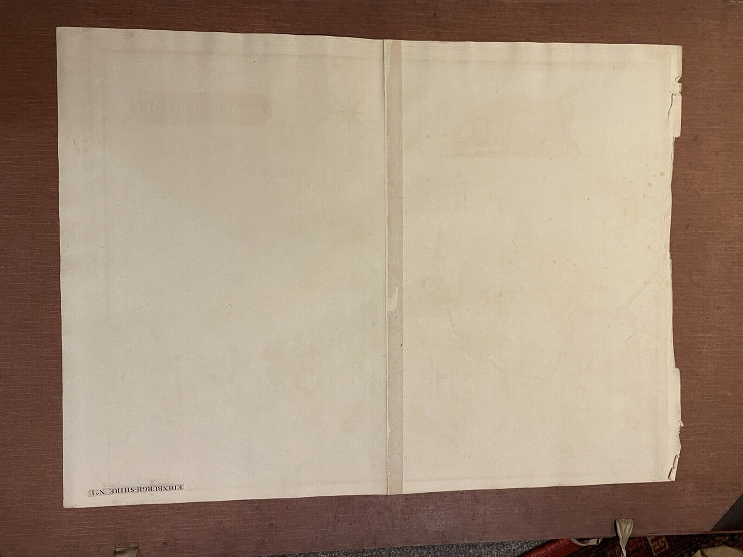 1822 Large Map of EDINBURGHSHIRE Thomson ATLAS of SCOTLAND Edinburgh ANTIQUE