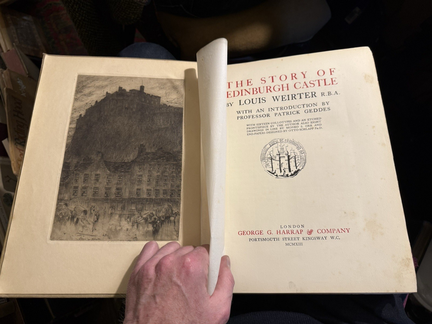 The Story of Edinburgh Castle : Louis Weirter : Scottish History : War 1913