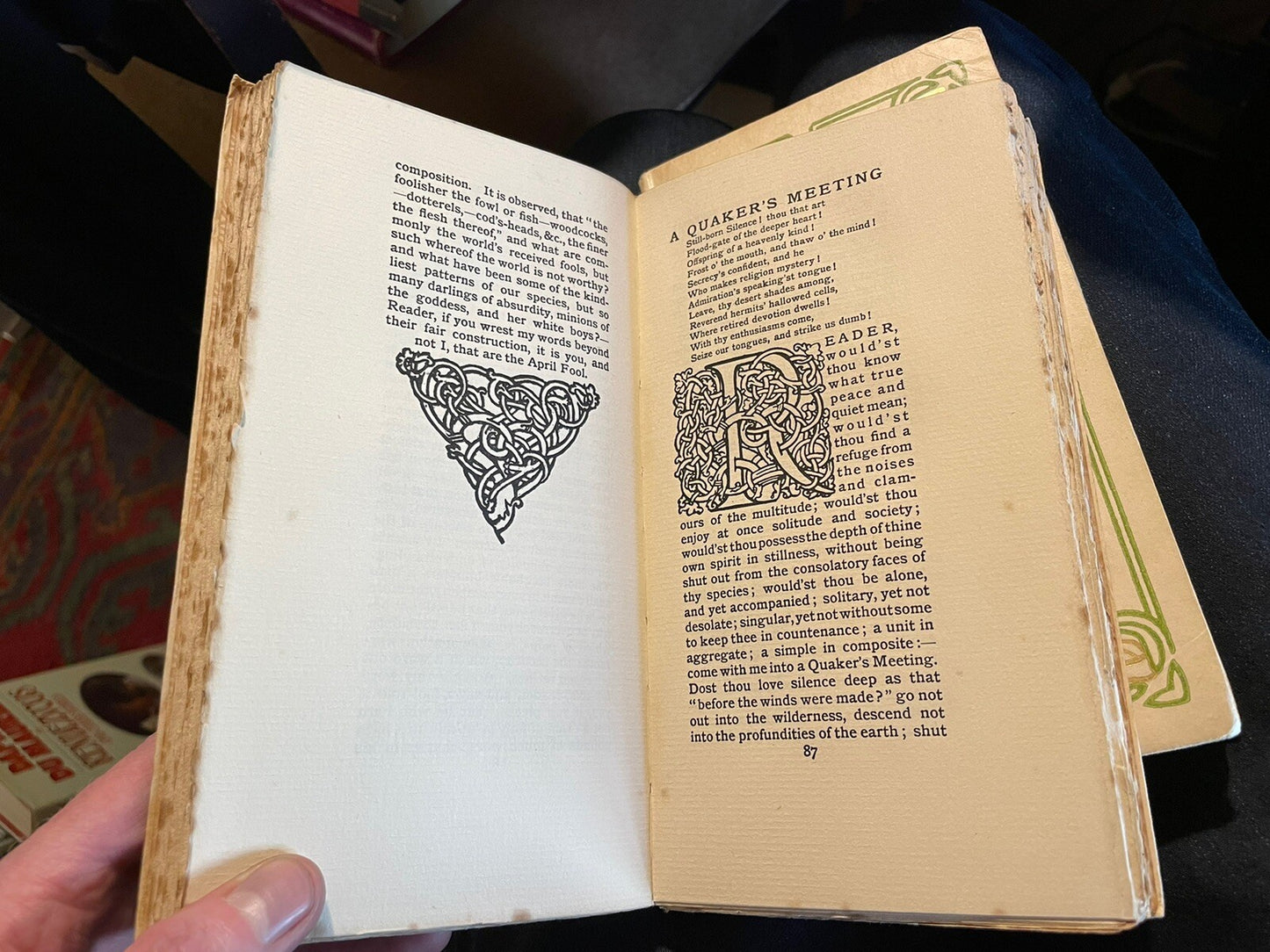Charles Lamb : Essays of Elia + Last Essays of Elia : Art Nouveau Bindings 1904