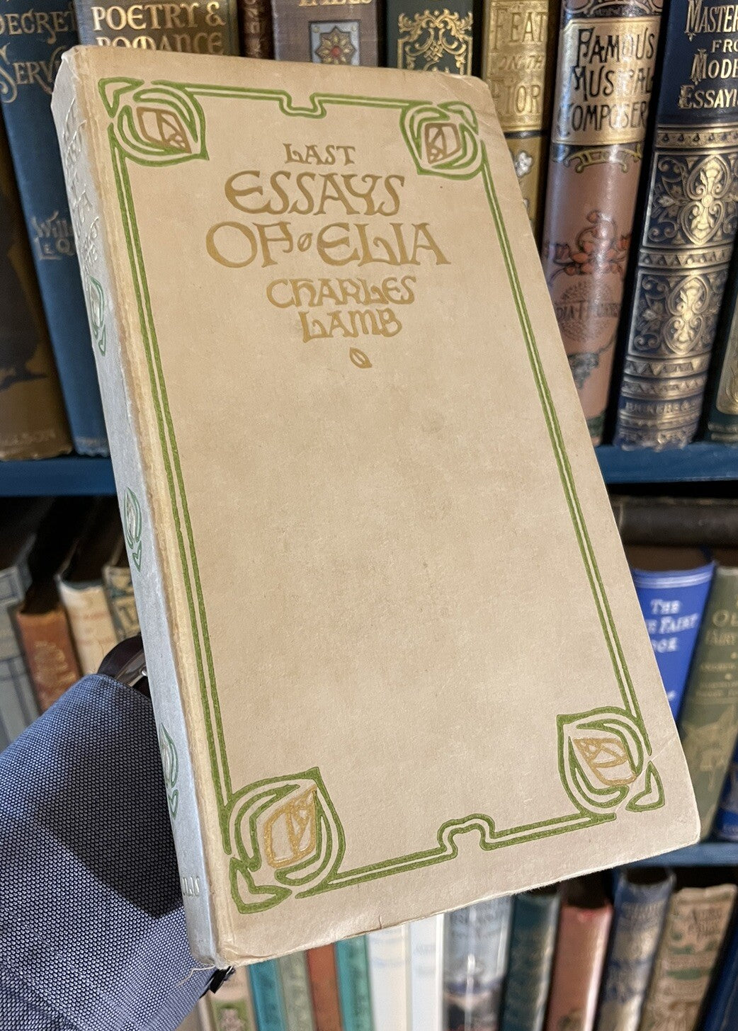 Charles Lamb : Essays of Elia + Last Essays of Elia : Art Nouveau Bindings 1904