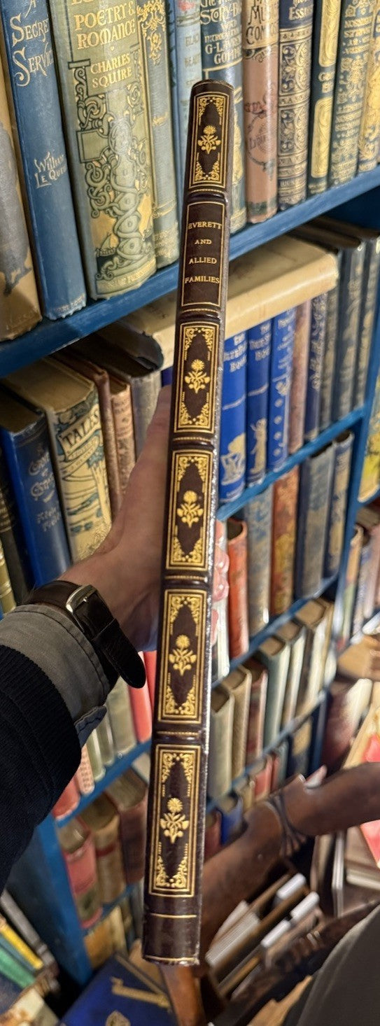 Everett & Allied Families : FIne Binding by Stikeman : Genealogical History 1925