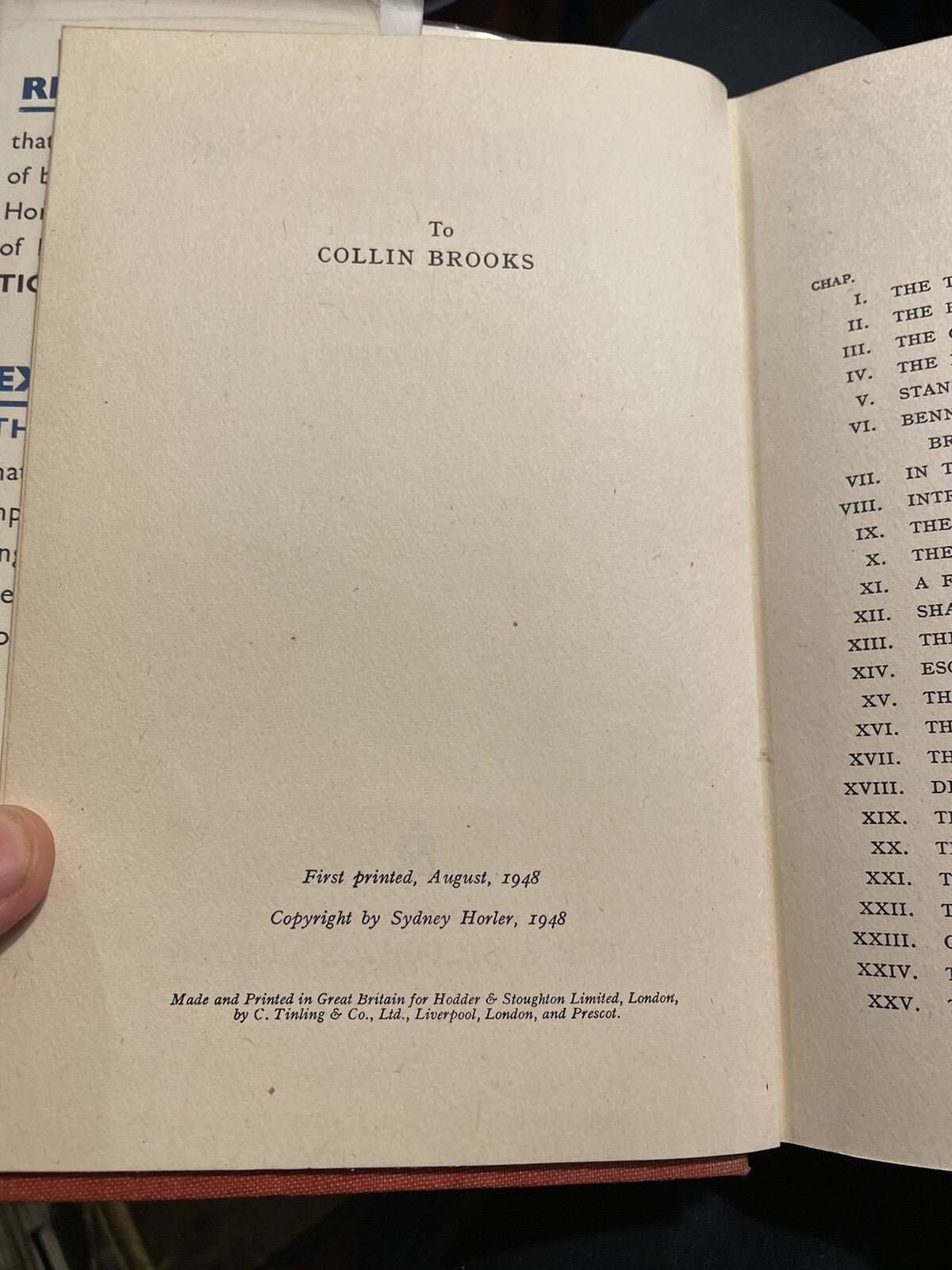 Sydney Horler : Exit the Disguiser : 1st Edition 1948 : Vinatge Thriller