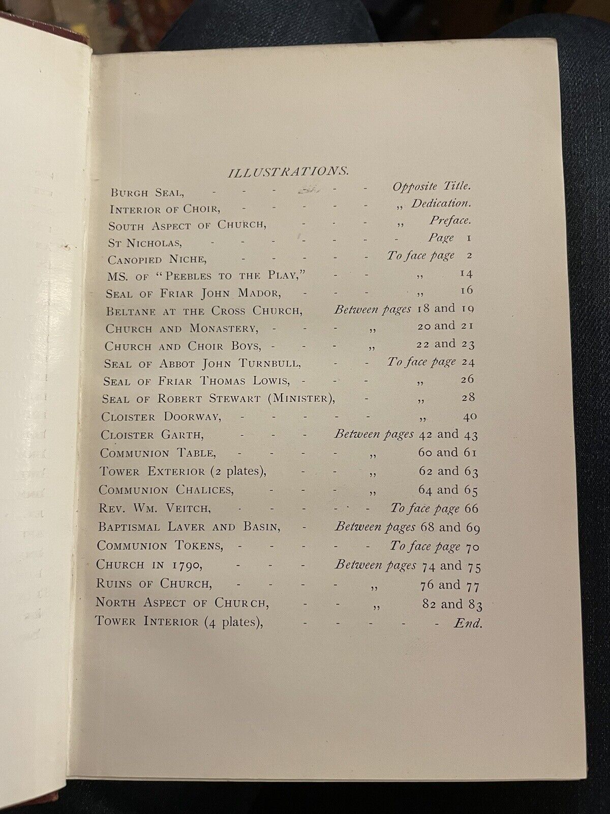 1914 The Manual of the Cross Church, Peebles : Scottish Borders : Reformation