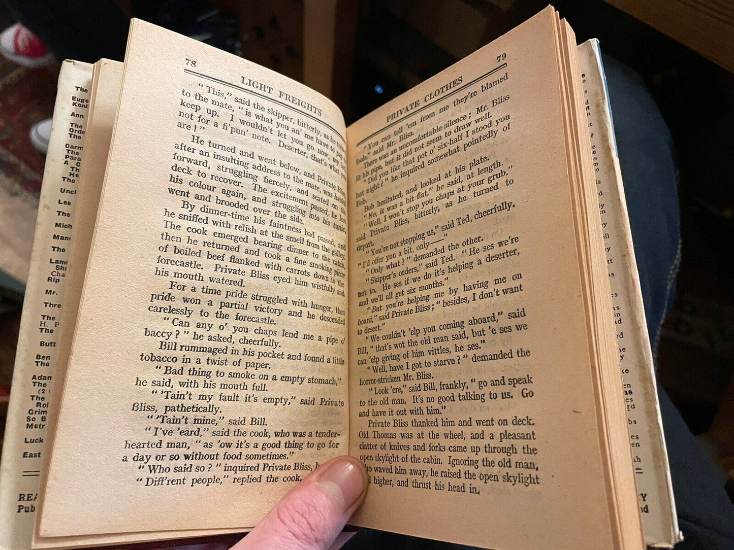 Light Freights : W W Jacobs : In Original Dust Jacket c1930