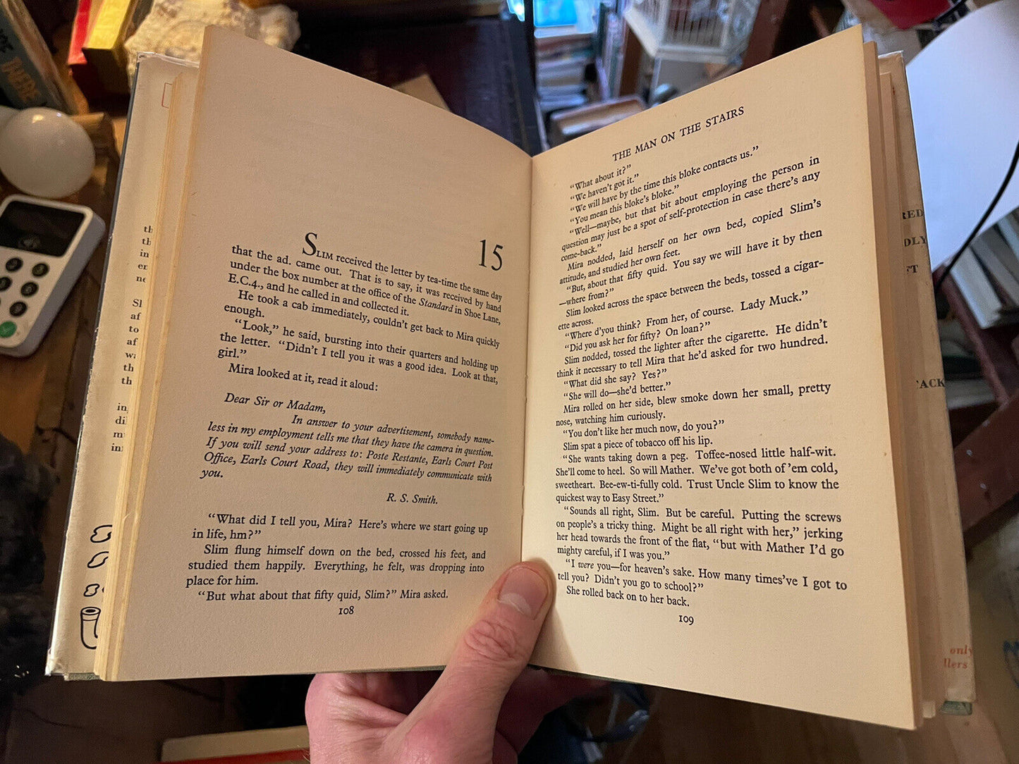 The Man on the Stairs : Carnaby Brown 1st 1957 : Thriller Fiction