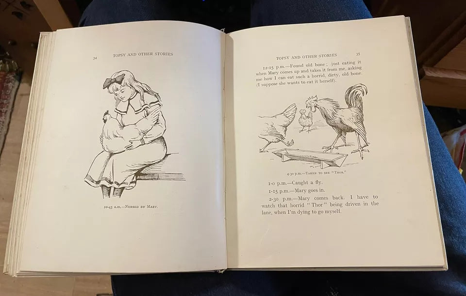 Topsy and Other Stories in Prose & Rhyme : Antique Children's Book c1900