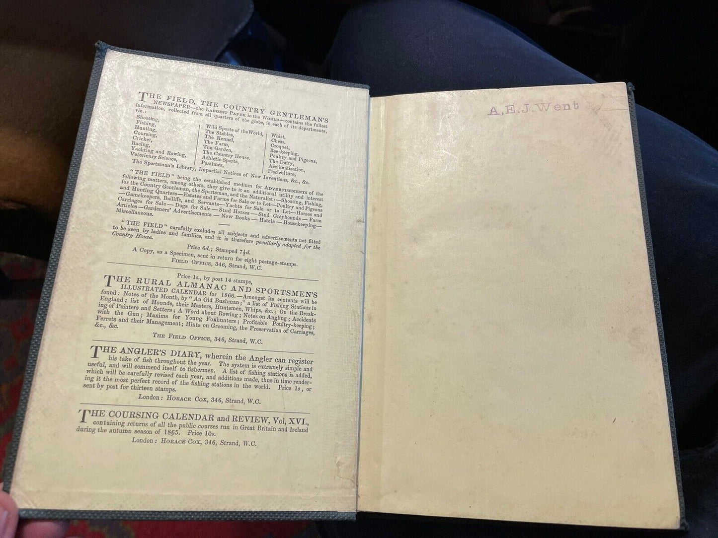 1866 Facts & Useful Hints Relating to Fishing and Shooting : Field Sports : 1st
