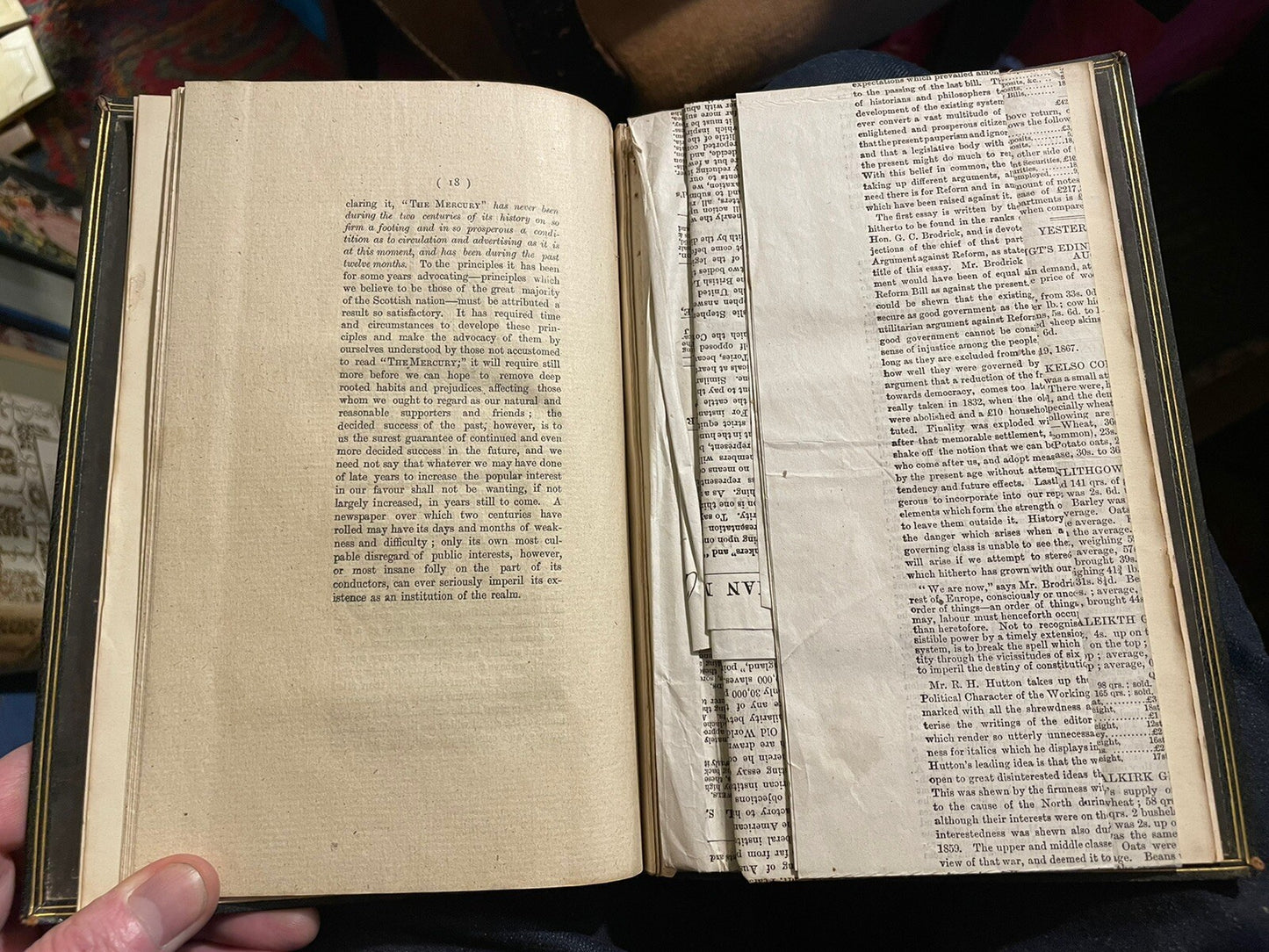 Scotland First Newspaper : FIrst & Last Issue : Caledonian Mercury 1661-1867