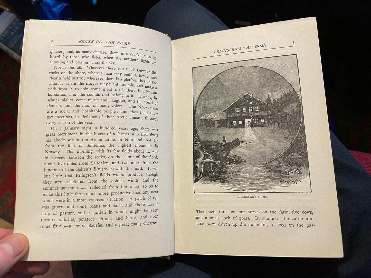 c1885 Feats of the Fiord : A Tale of Norway : Harriet Martineau : Fjords