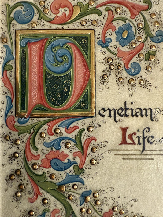 Florentine Fine Binding by Giannini : Fore-edge Painting : Painted Vellum 1883