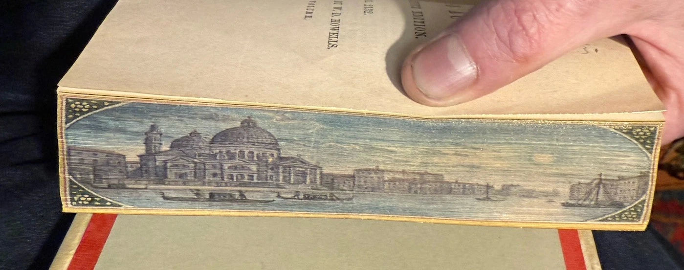 Florentine Fine Binding by Giannini : Fore-edge Painting : Painted Vellum 1883