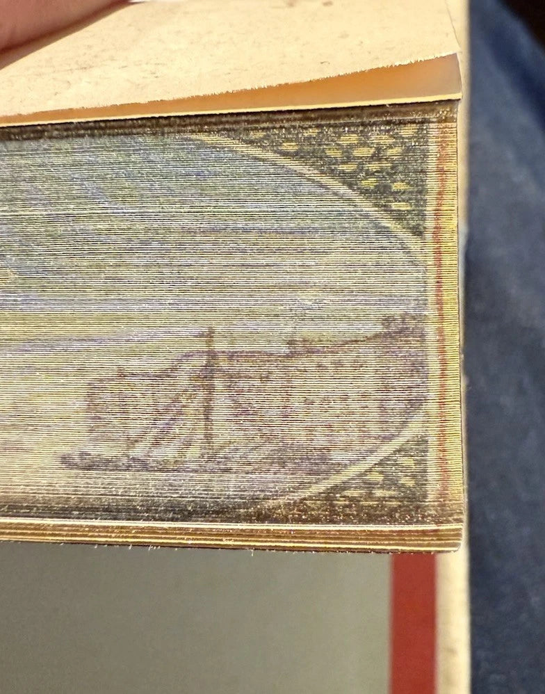 Florentine Fine Binding by Giannini : Fore-edge Painting : Painted Vellum 1883