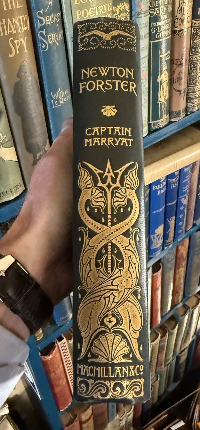 Captain Marryat : Newton Forster : Signed Binding A A Turbayne : Macmillan 1897
