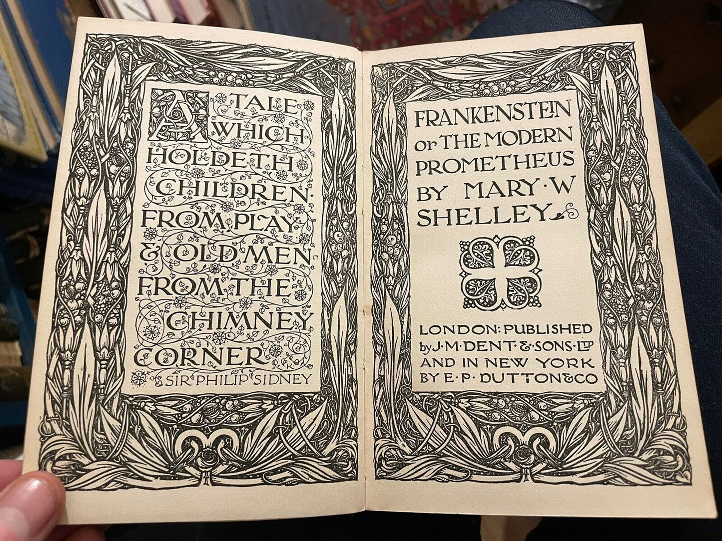 1912 Frankenstein : Mary Wollstonecraft Shelley : Everyman's Library : Gothic