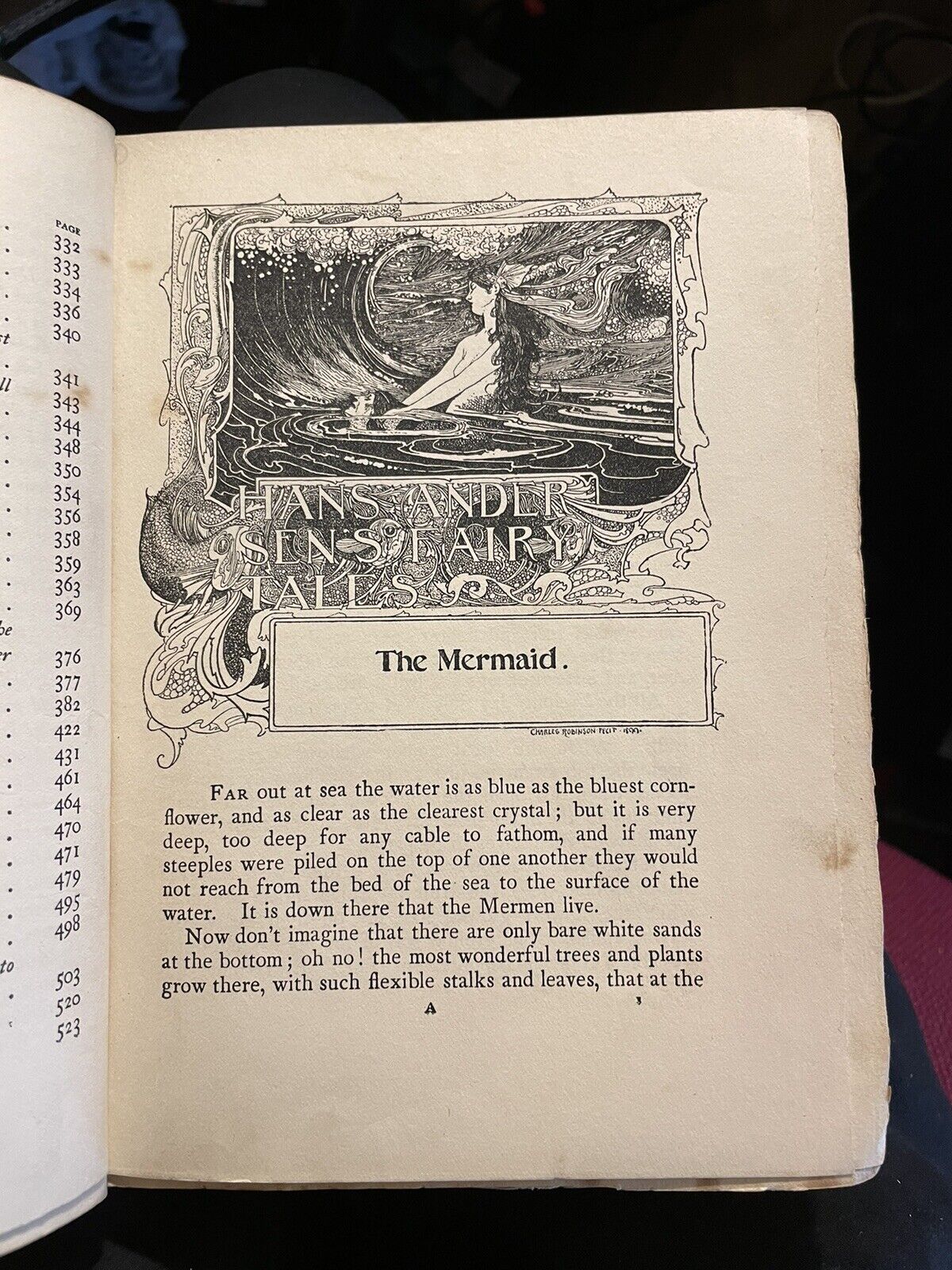 1905 Andersen's Fairy Tales and Other Stories : Illustrated Leather Binding