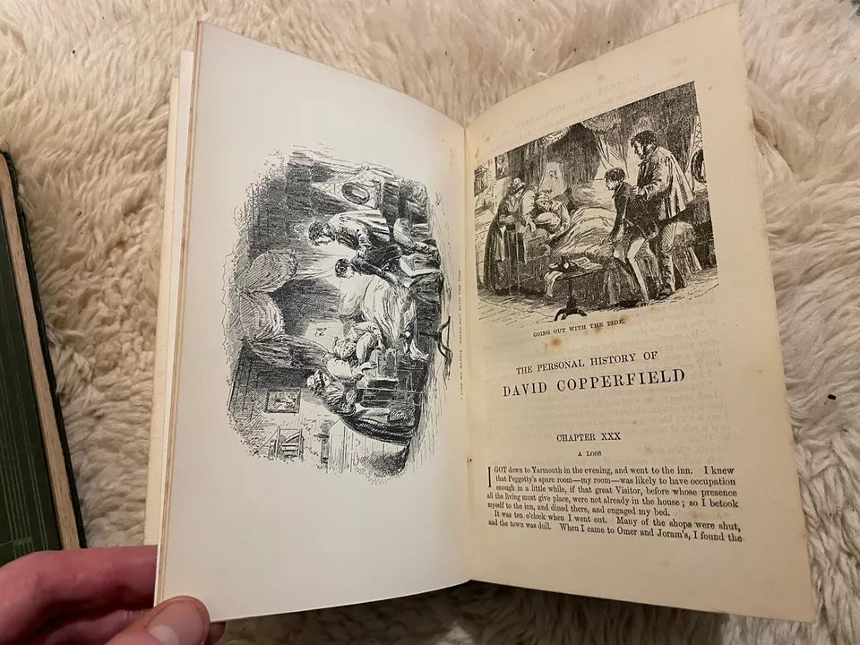 Charles Dickens : David Copperfield : Talwin Morris Design : Illus by Phiz c1905