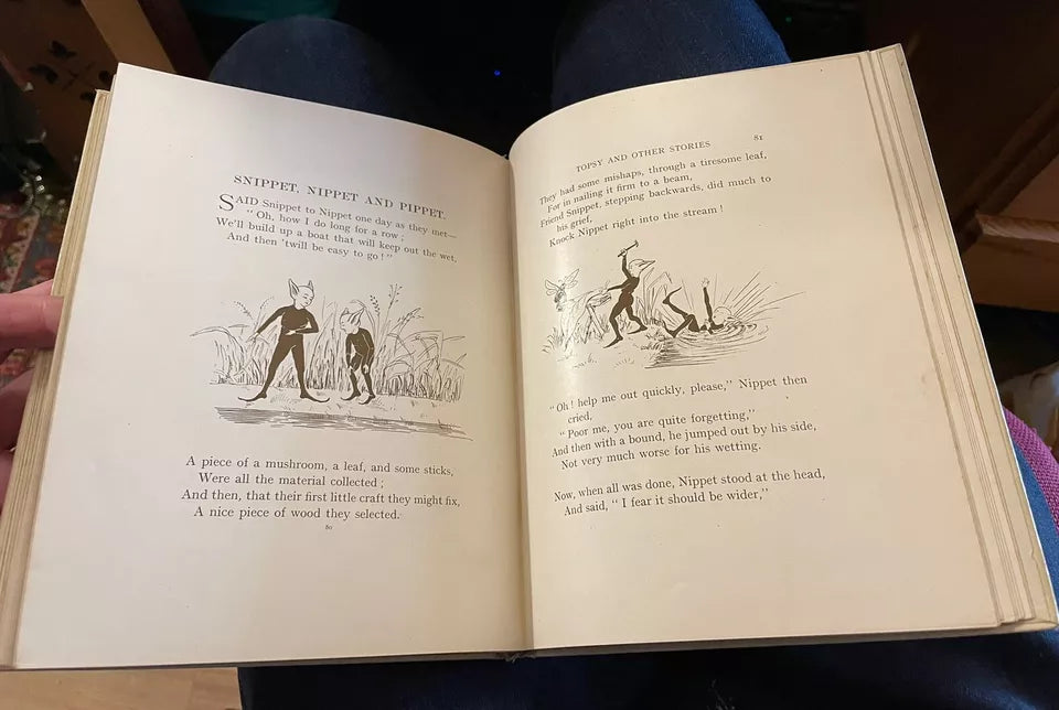 Topsy and Other Stories in Prose & Rhyme : Antique Children's Book c1900