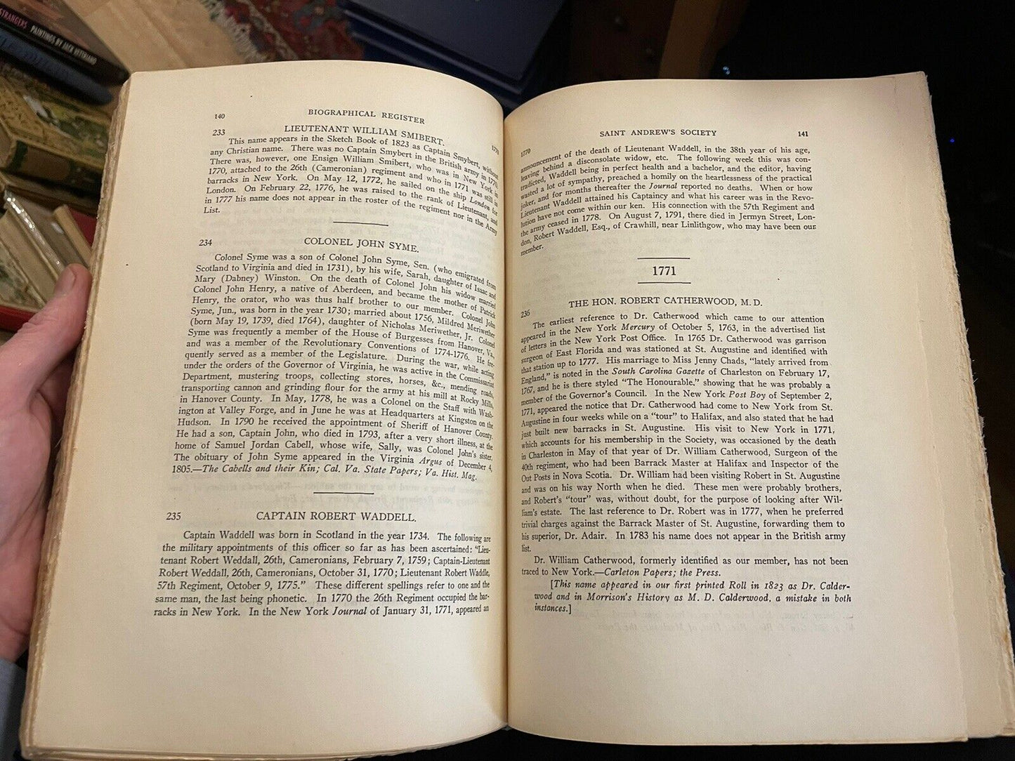 1922 Biographical Register of Saint Andrew's Society of the State of New York