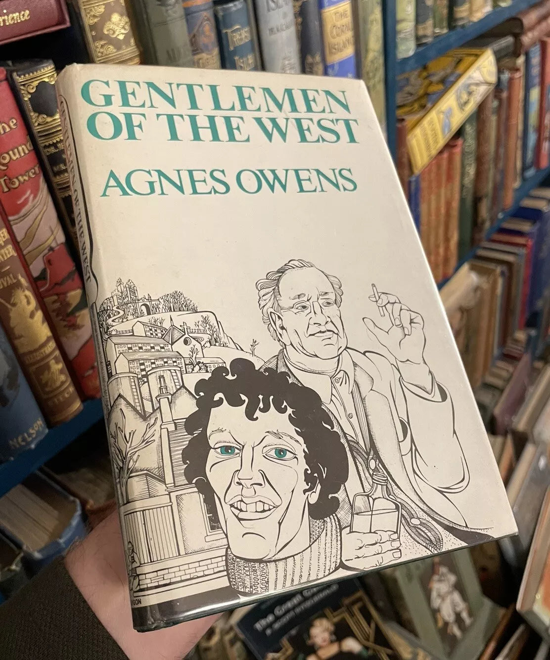 Gentlemen of the West : Agnes Owens : Jacket by Alasdair Gray : 1st 1984