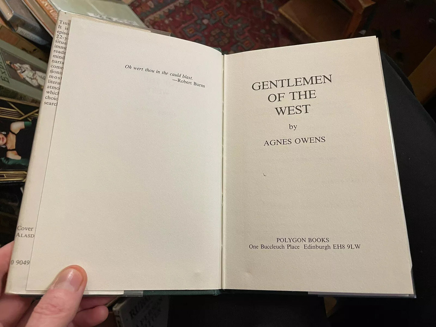 Gentlemen of the West : Agnes Owens : Jacket by Alasdair Gray : 1st 1984
