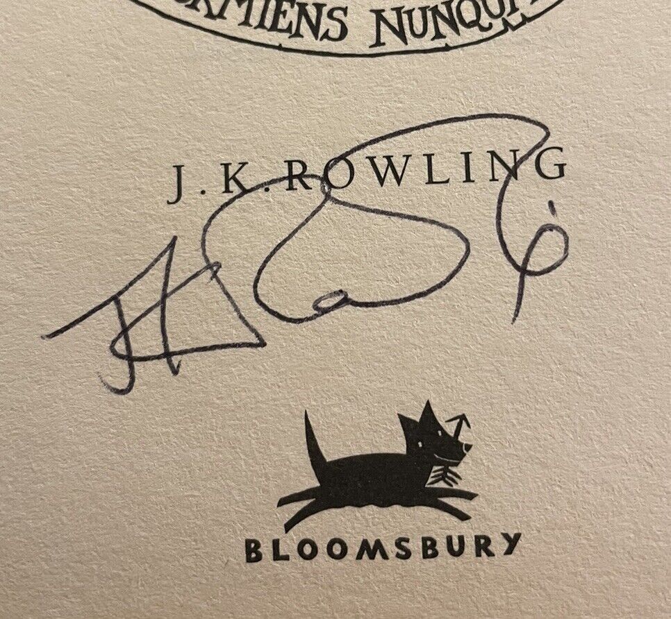 JK Rowling : Harry Potter and the Goblet of Fire : SIGNED 1st/1st