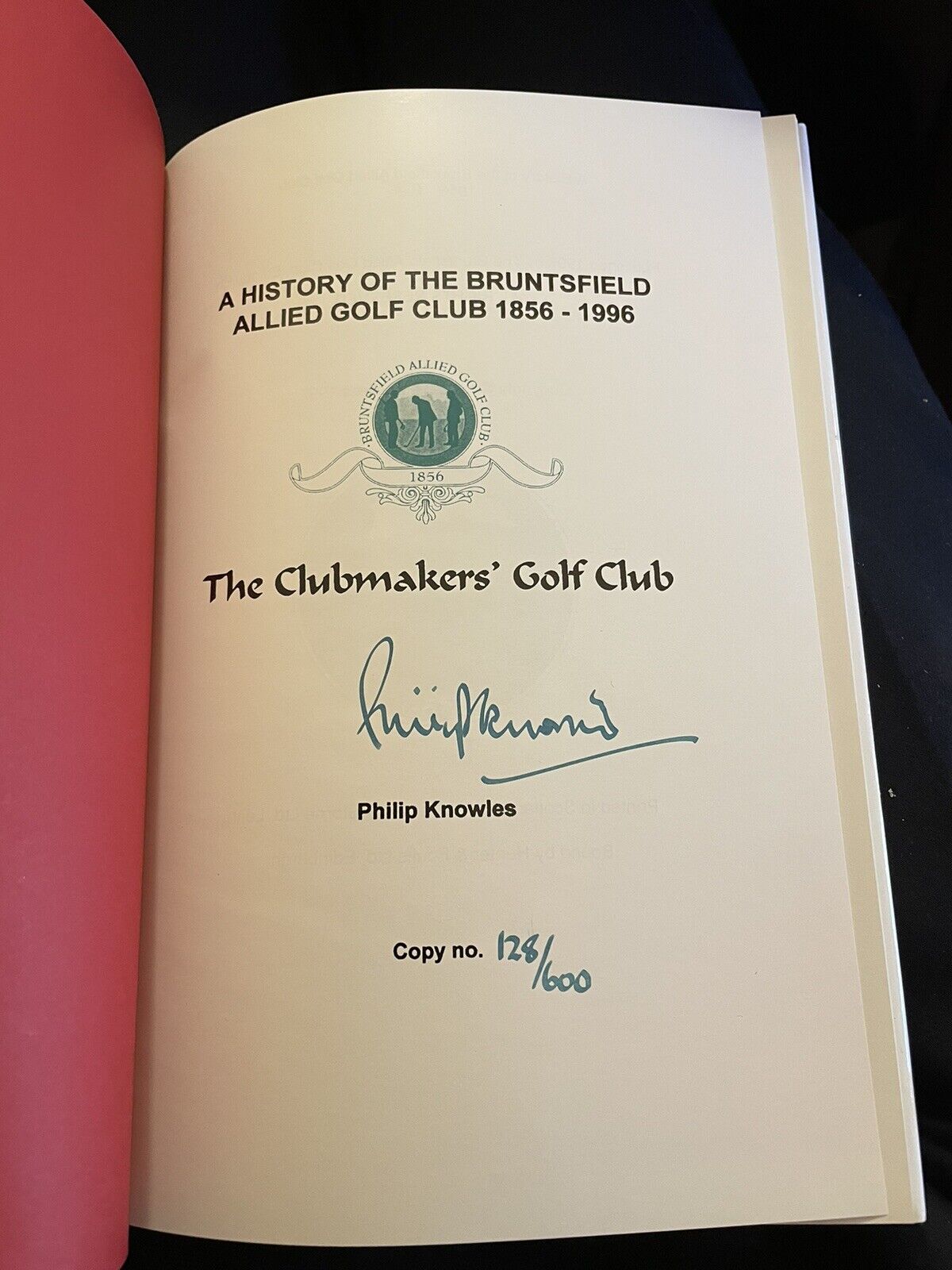 History of Bruntsfield Allied Golf Club -Scotland Edinburgh Golfing TWICE SIGNED