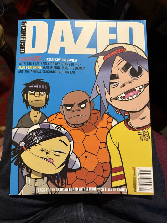 GORILLAZ : DAZED & CONFUSED : 1st INTERVIEW : DAMON ALBARN JANE BIRKIN; 2001 VGC