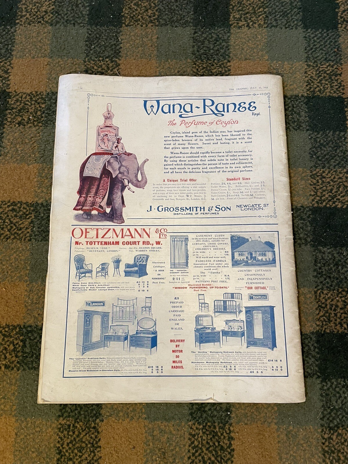1914 The Graphic Magazine : Royal Scots Number : Joseph Chamberlain
