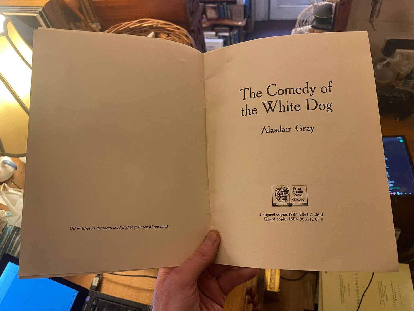 Alasdair Gray's First Book : The Comedy of the White Dog 1979