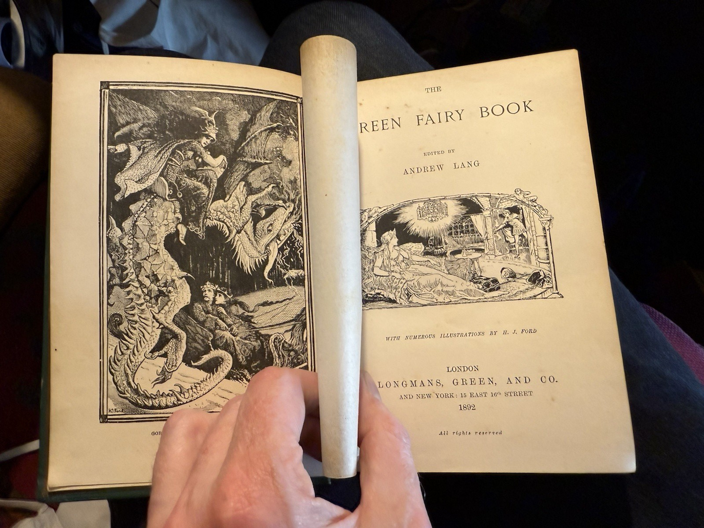 1892 The Green Fairy Book : Andrew Lang : HJ Ford : 1st Edition