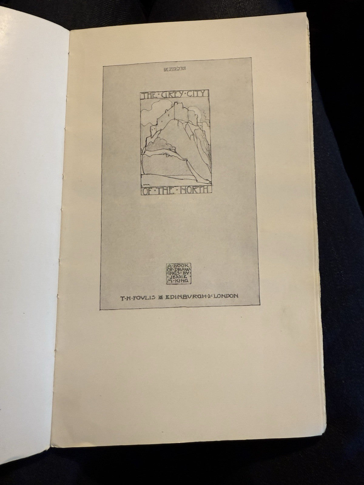 1910 Jessie M King : The Grey City of the North : Book of Drawings Edinburgh