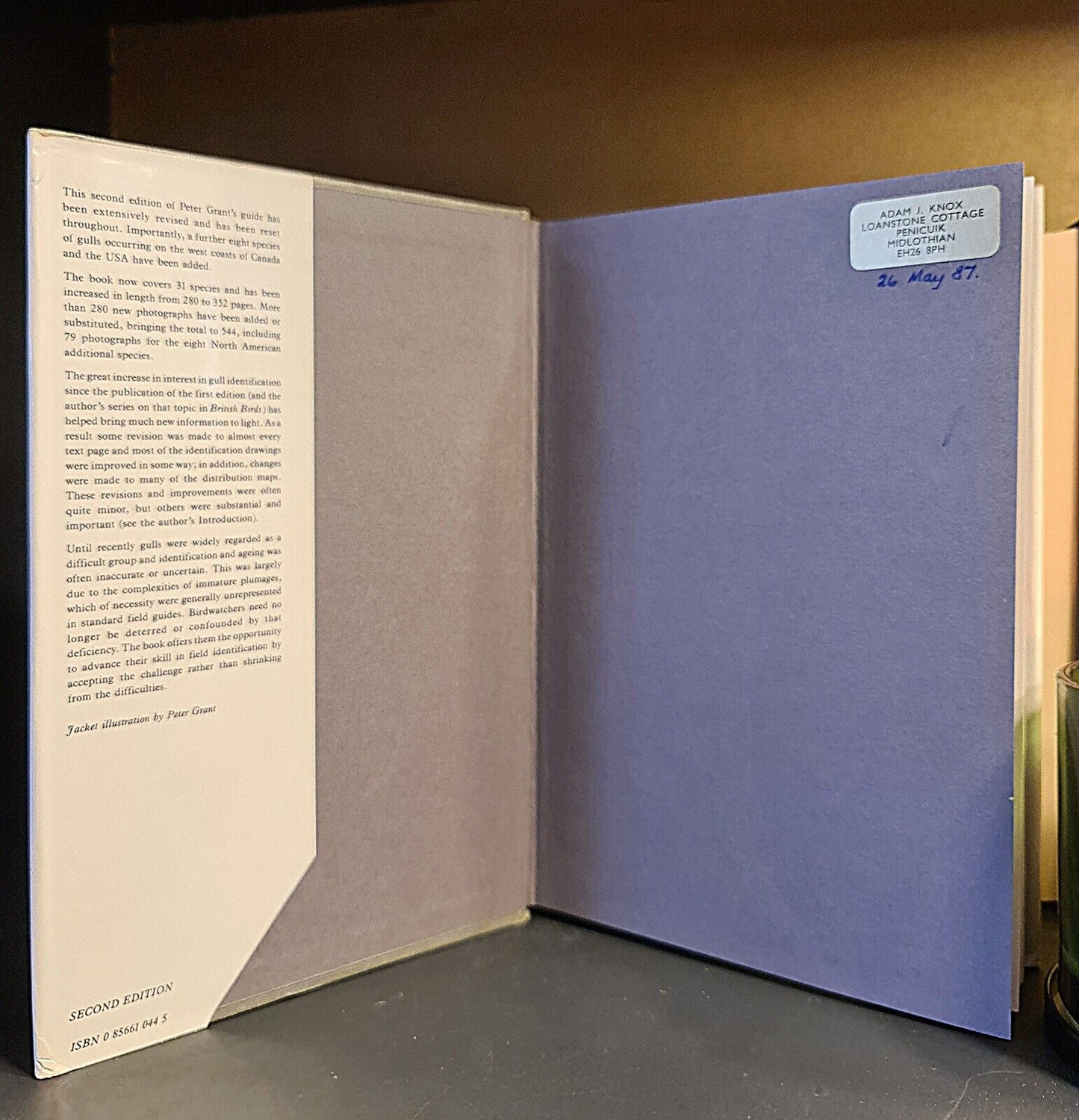 Gulls: A Guide to Identification, P.J. Grant: Signed: Hardback: Second Edition