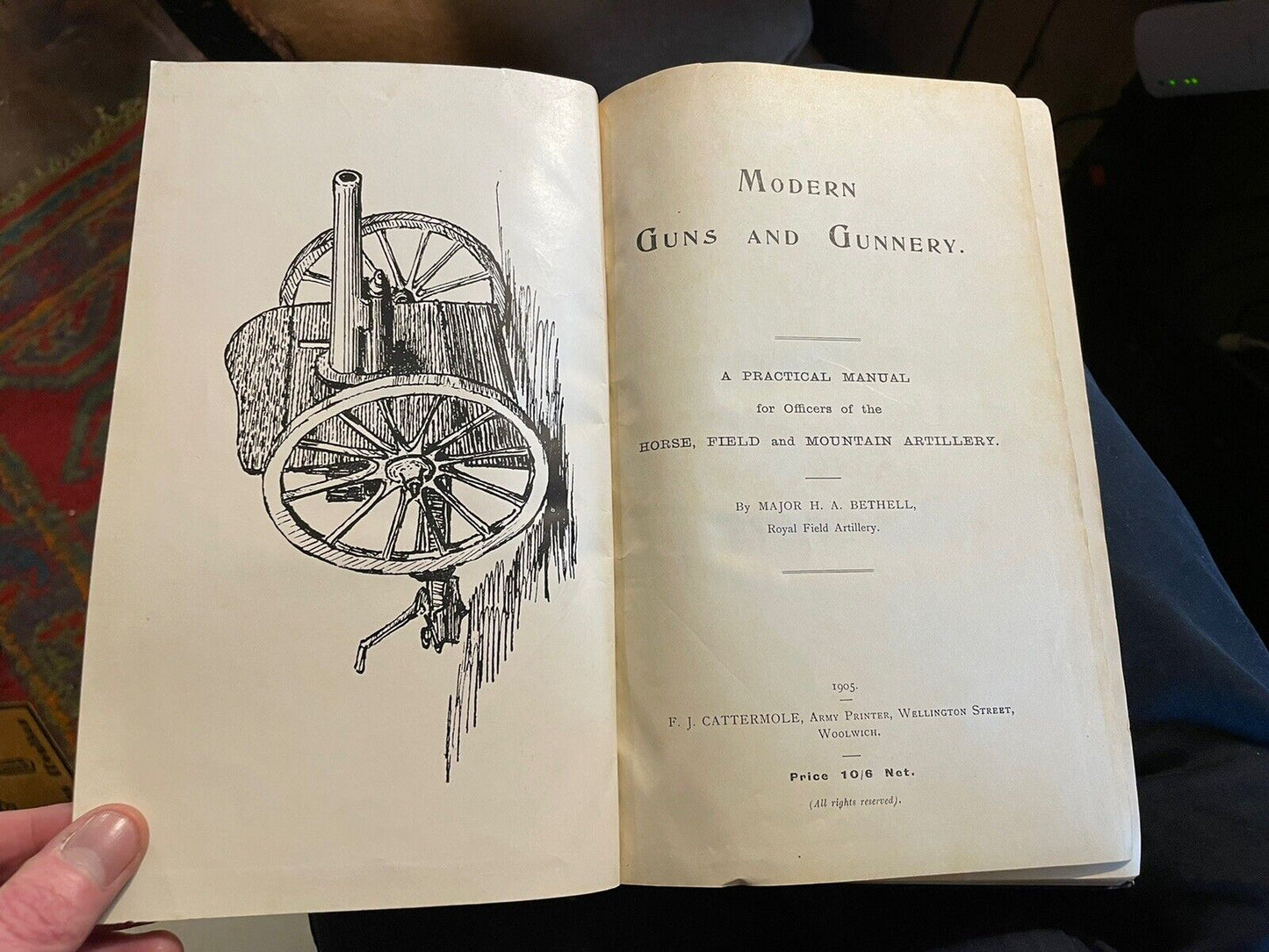 1905 Modern Guns and Gunnery Manual for Officers of Field and Mountain Artillery