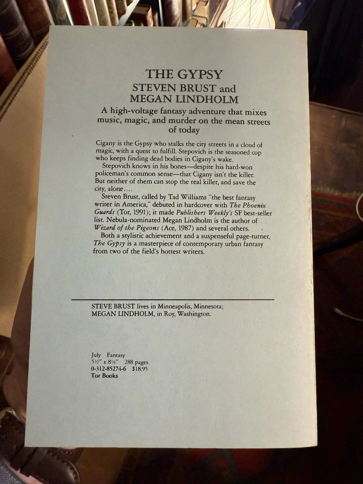 THE GYPSY Steven Brust & Megan Lindholm SIGNED Advance Uncorrected Proof 1992