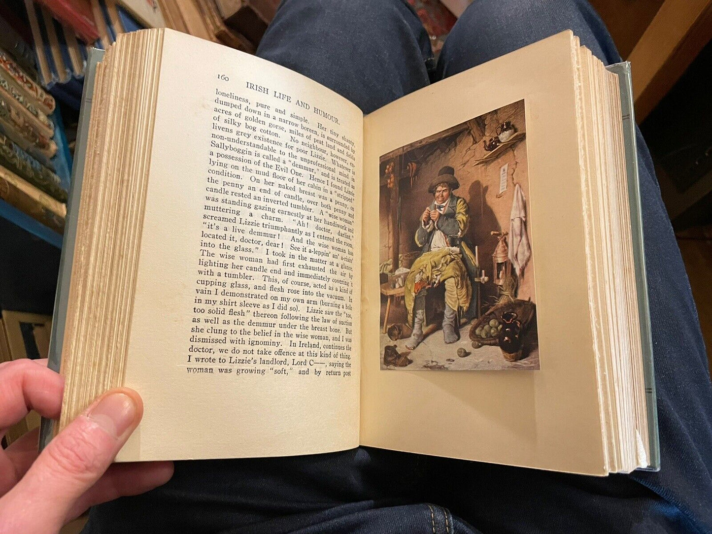 1909 Harvey's Irish Life and Humour in Anecdote & Story : Scarce in Dust Jacket