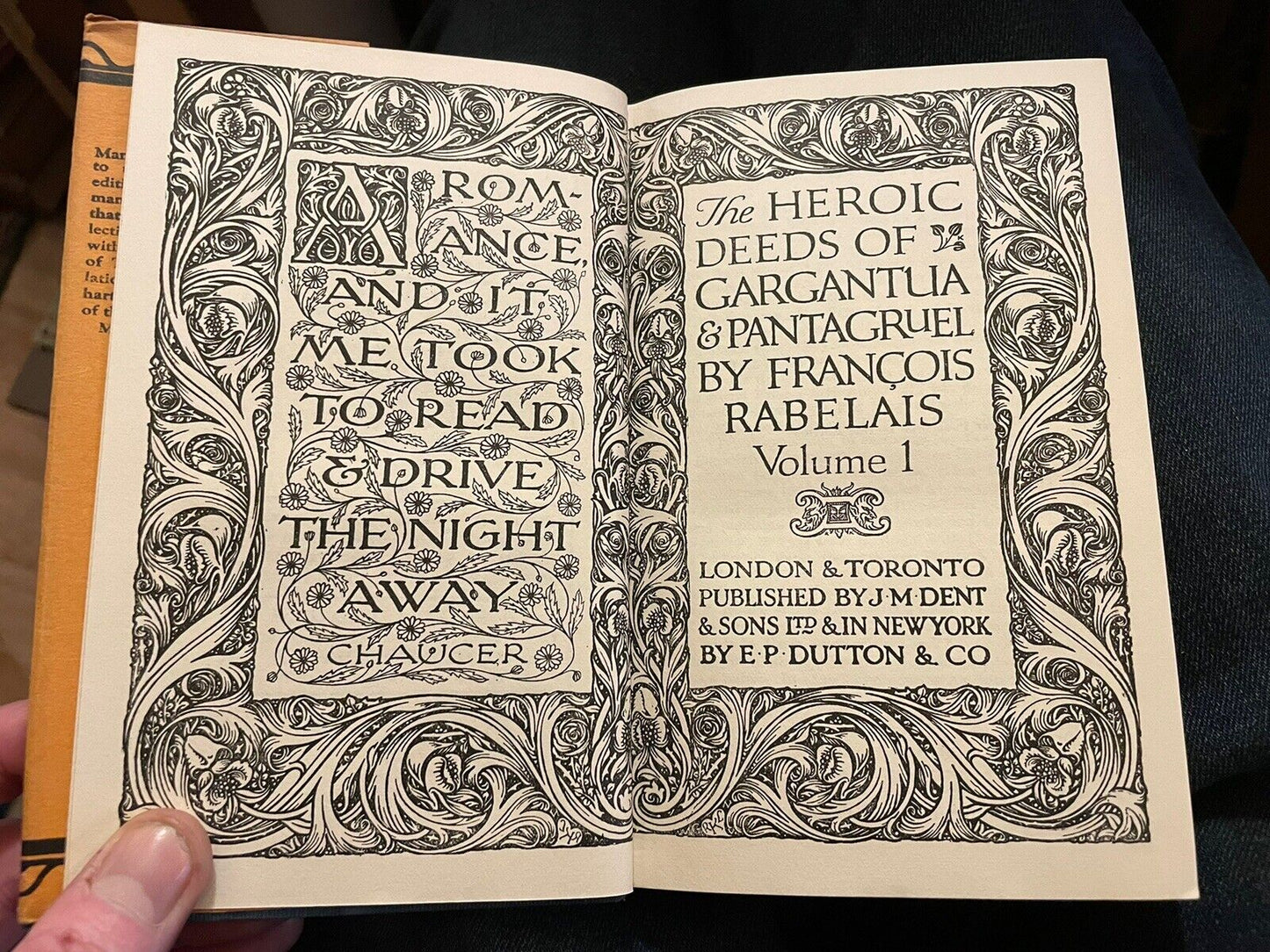The Heroic Deeds of Gargantua & Pantagruel : Rabelais : Everyman's Library 1929