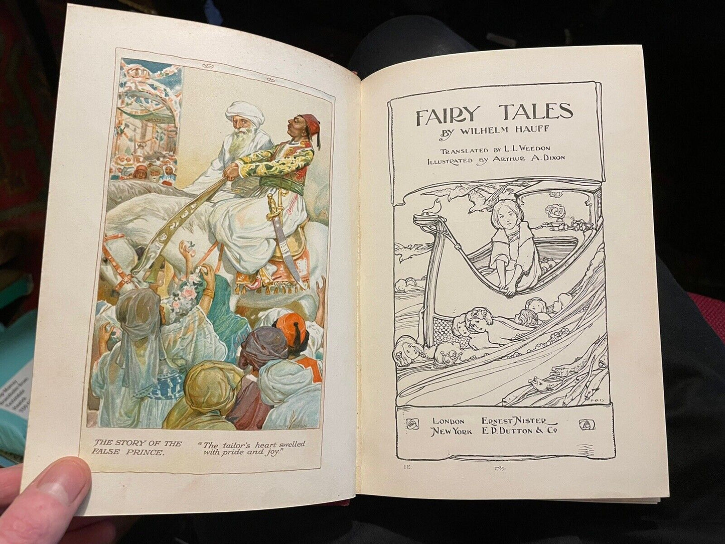 1911 Fairy Tales by Wilhelm Hauff : Colour Illustrations by Arthur A. Dixon