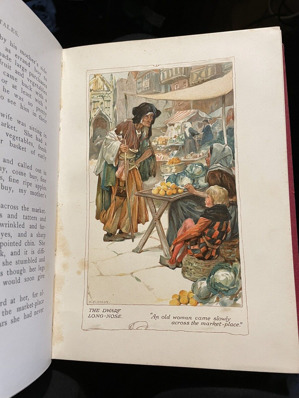 1911 Fairy Tales by Wilhelm Hauff : Colour Illustrations by Arthur A. Dixon