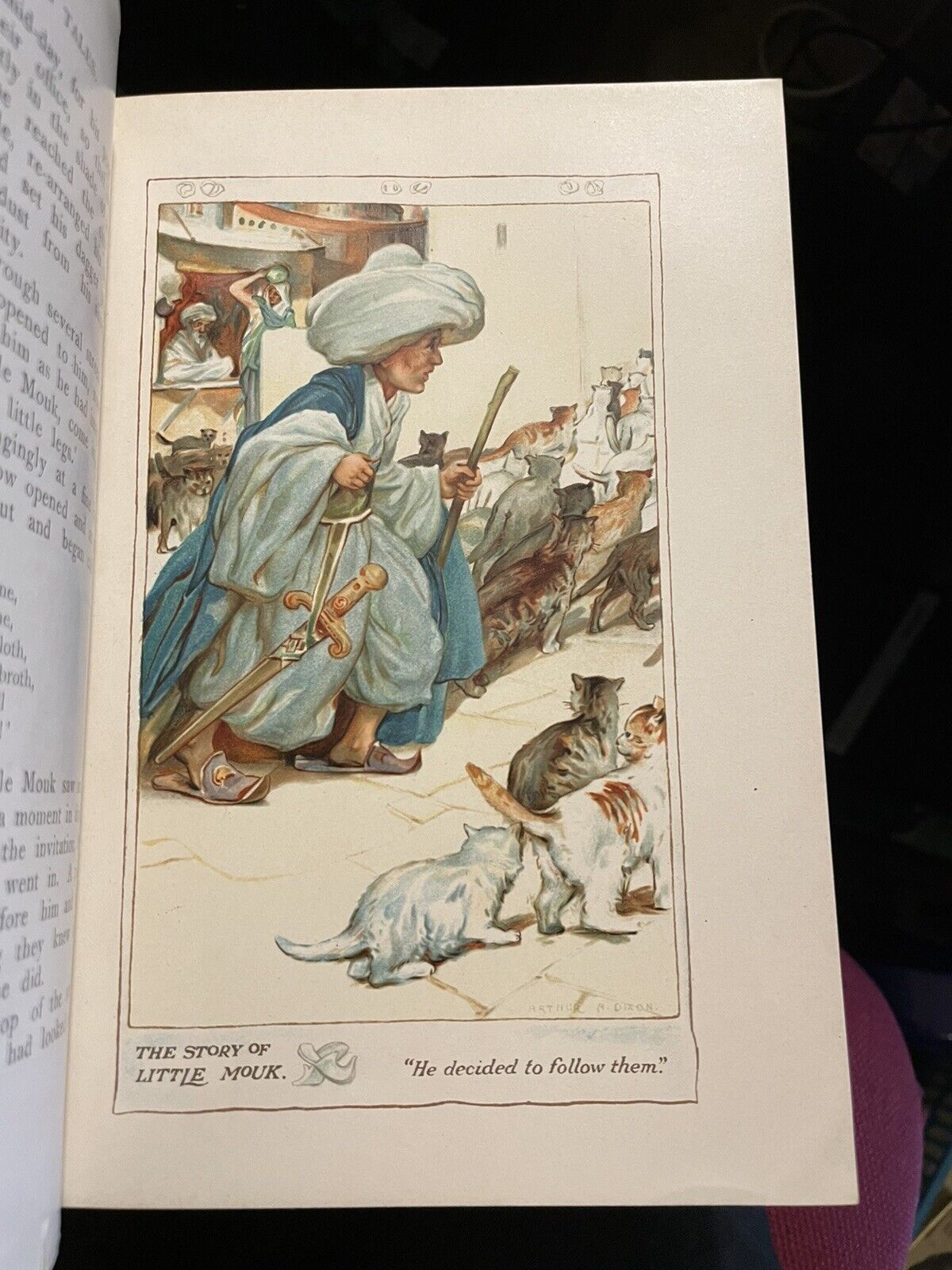 1911 Fairy Tales by Wilhelm Hauff : Colour Illustrations by Arthur A. Dixon