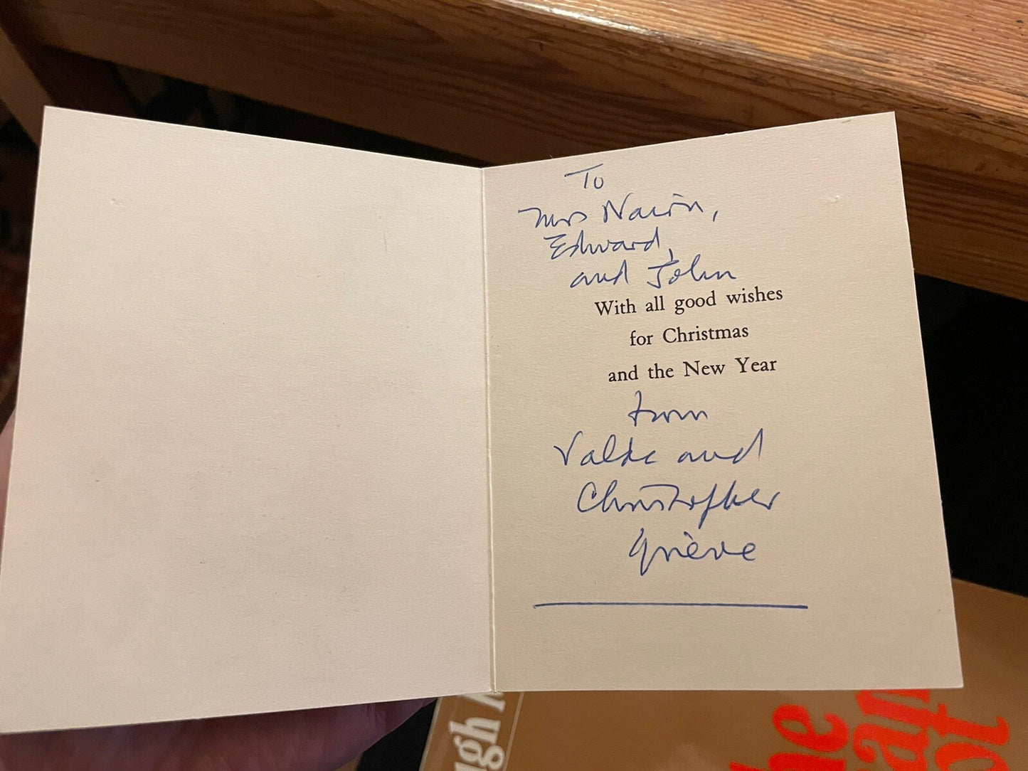 Hugh MacDiarmid & Valda Christmas Card to Nairn Family (John Updike booksellers)
