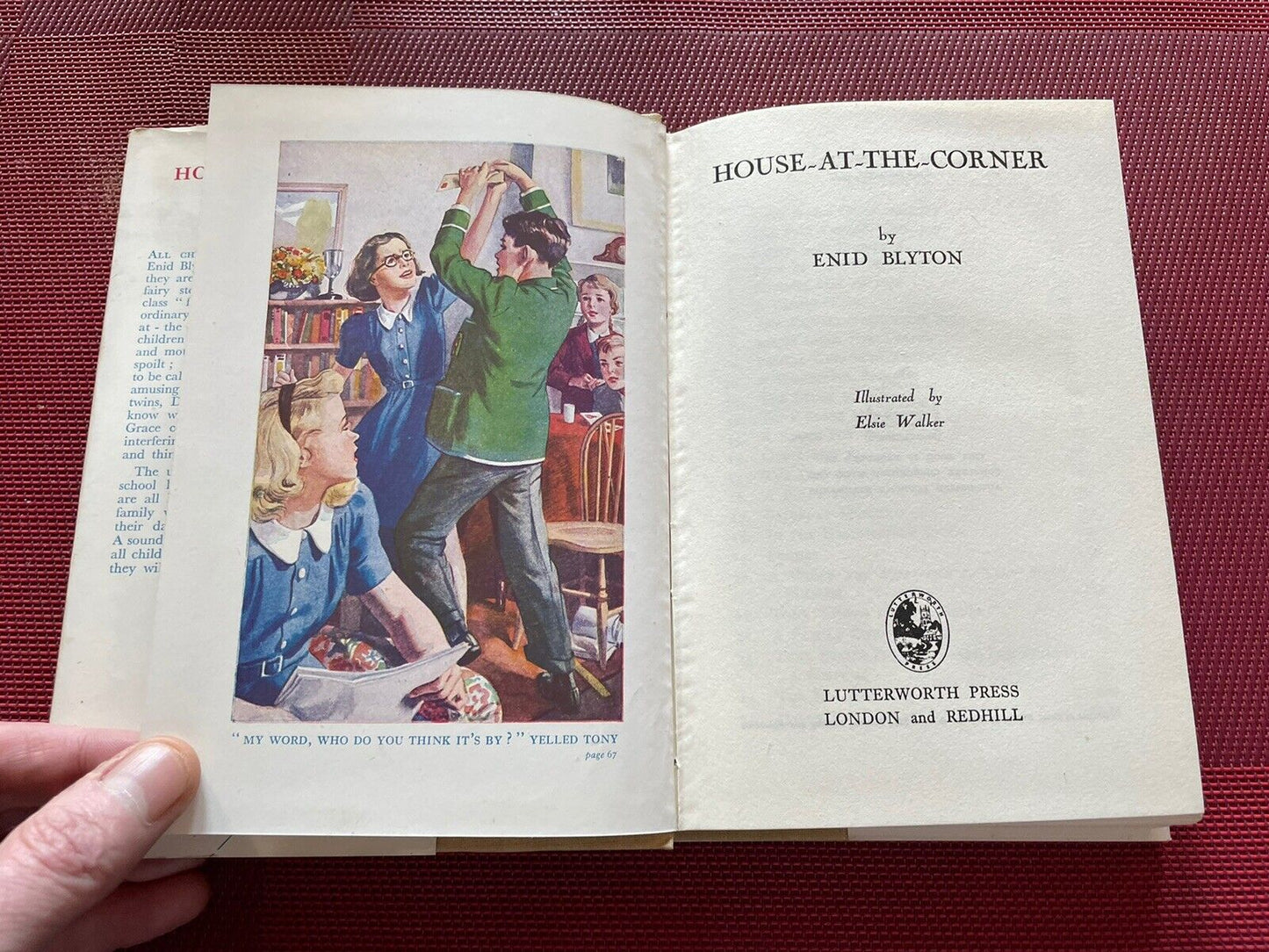 Enid Blyton : House-at-the-Corner : A Fine Copy in Dust Jacket : 1st Ed 1947