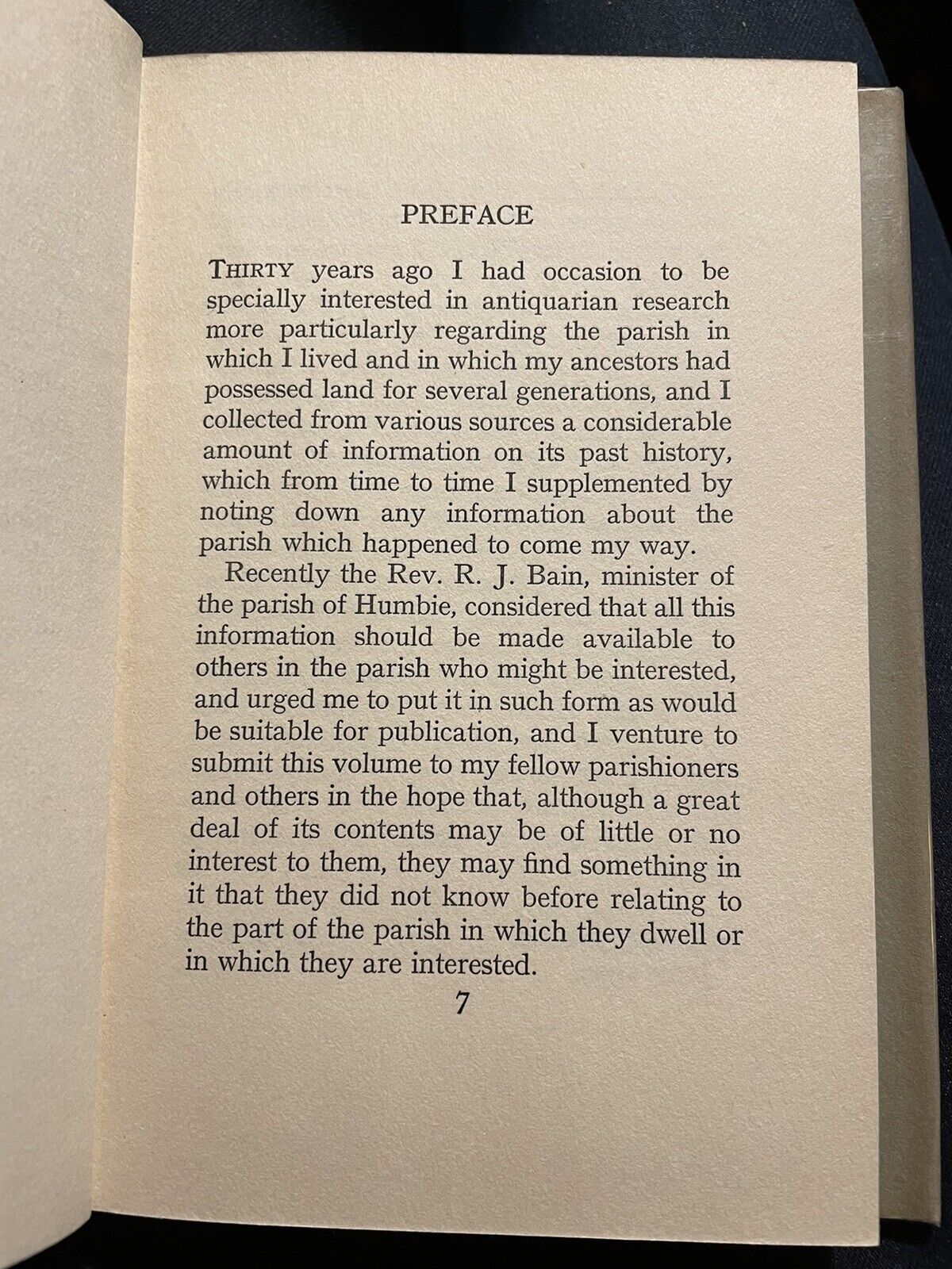 1939 Humbie Parish Past and Present : East Lothian : C. C. Nisbet