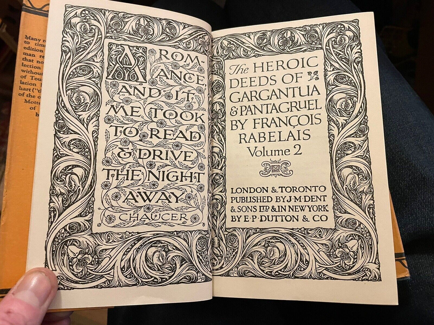 The Heroic Deeds of Gargantua & Pantagruel : Rabelais : Everyman's Library 1929