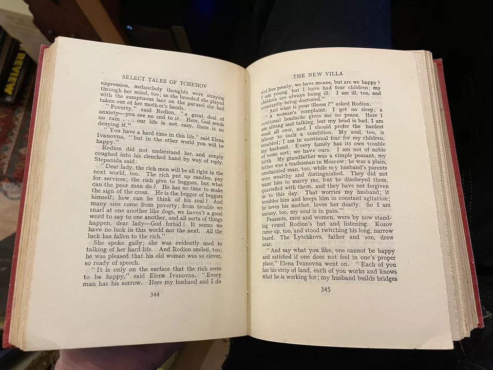 1927 Selected Tales of Anton Tchehov / Chekhov : Russian Playwright