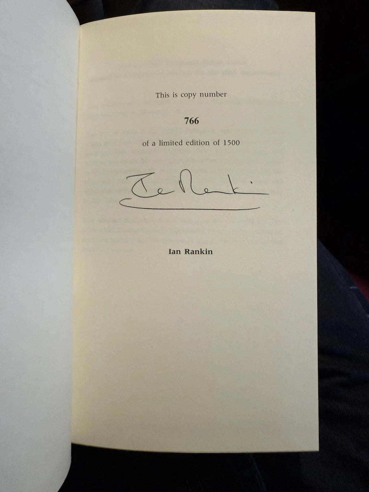 Ian Rankin : Knots & Crosses (SIGNED) Collectors Edition in Slipcase