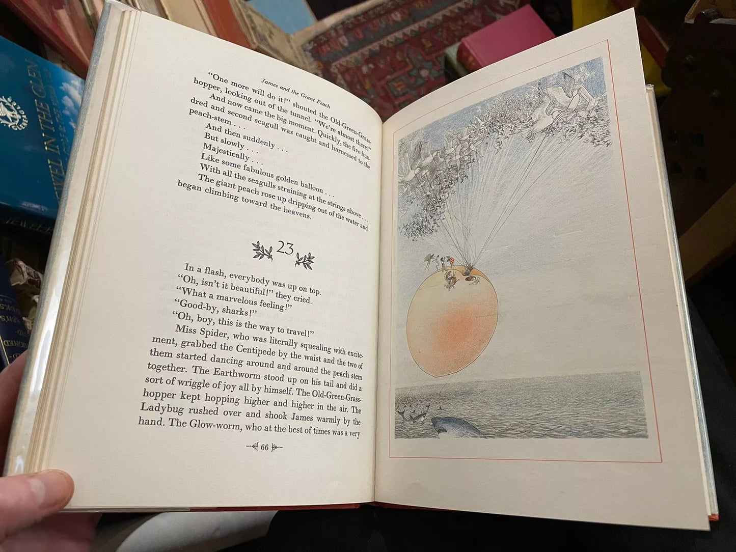 Roald Dahl : James and the Giant Peach : Signed by Nancy Ekholm Burkert 1st/2nd