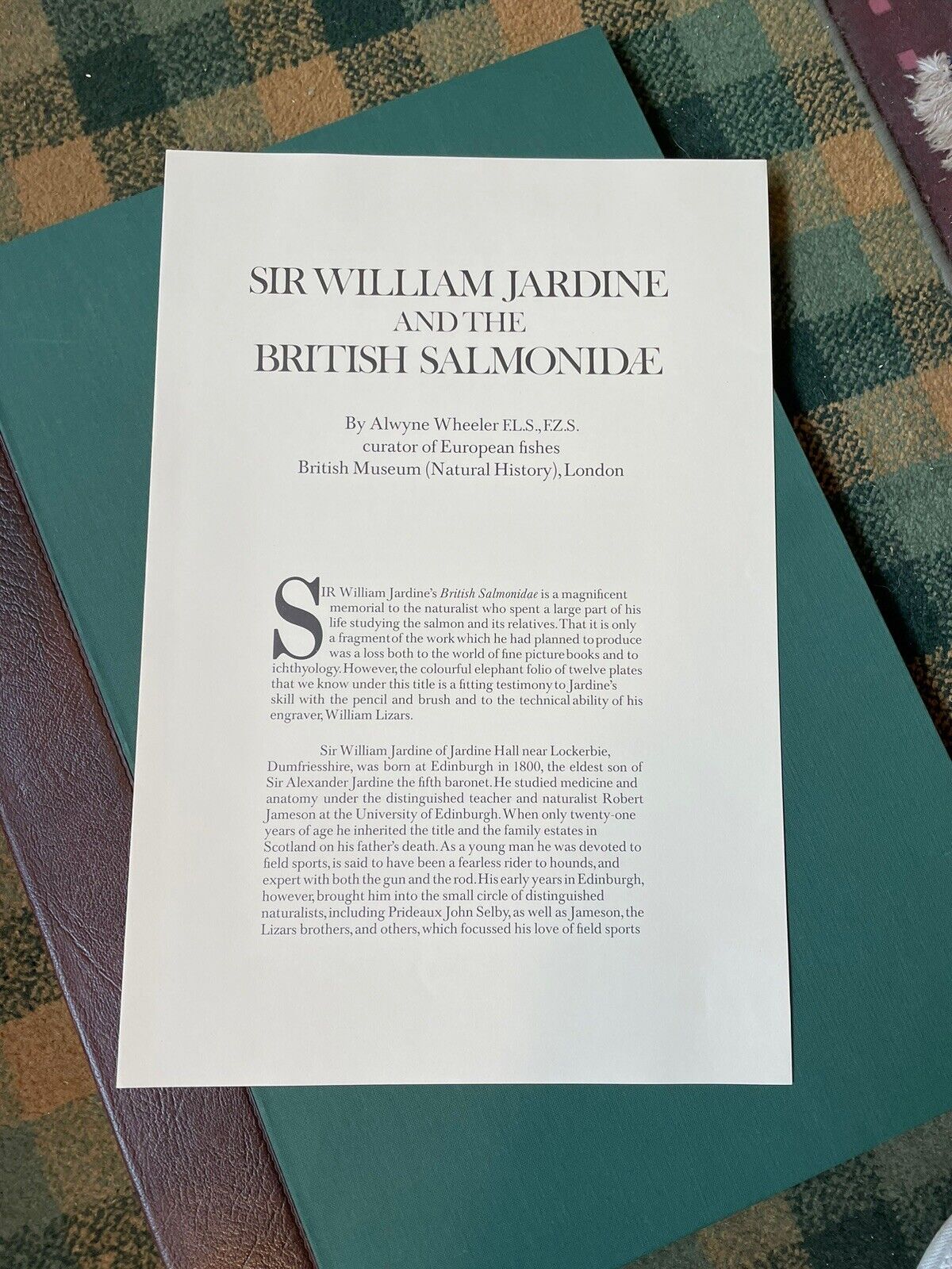 Sir W. Jardine : British Salmonidae : Ltd Edition 1979 : Huge Book : Salmon