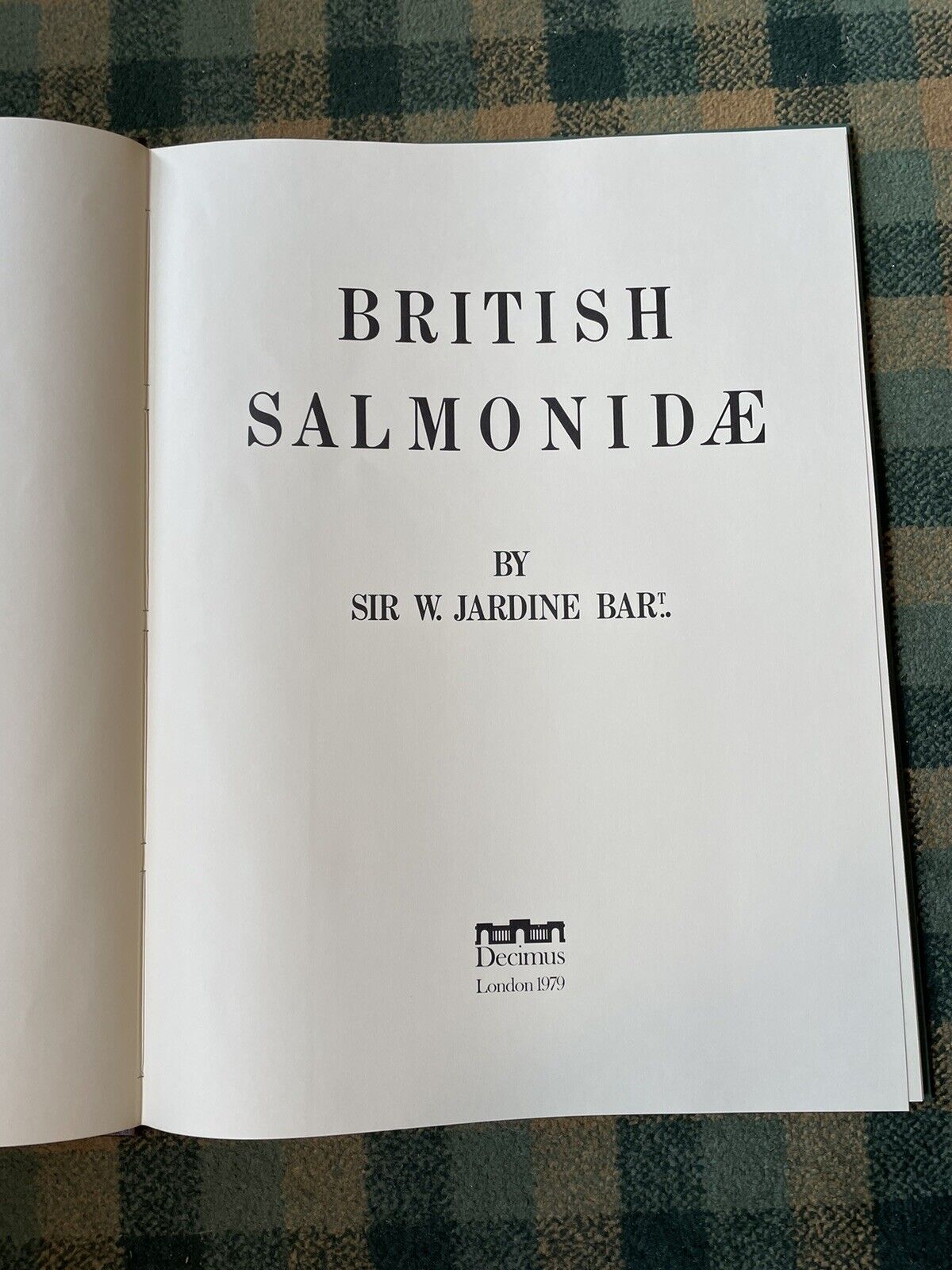 Sir W. Jardine : British Salmonidae : Ltd Edition 1979 : Huge Book : Salmon